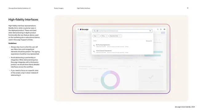 High-fidelity interfaces guidance, editorial, minimal, light