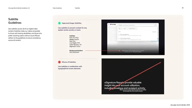 Subtitle guidelines do and don't, technical, minimal, light