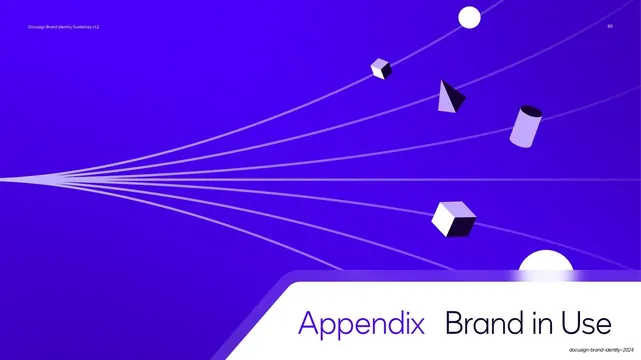 Appendix Brand in Use section divider