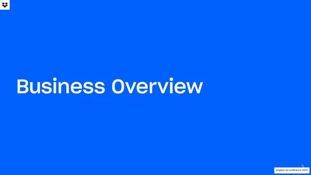 Business Overview section divider