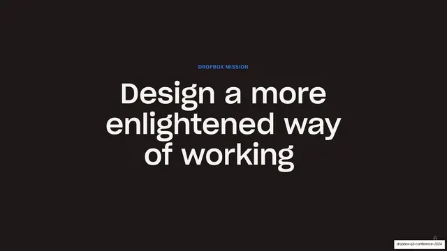 Dropbox mission statement slide