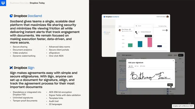DocSend and Sign two-product feature