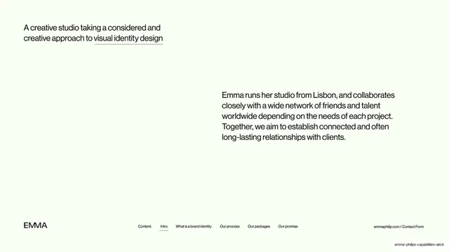 Studio intro and approach