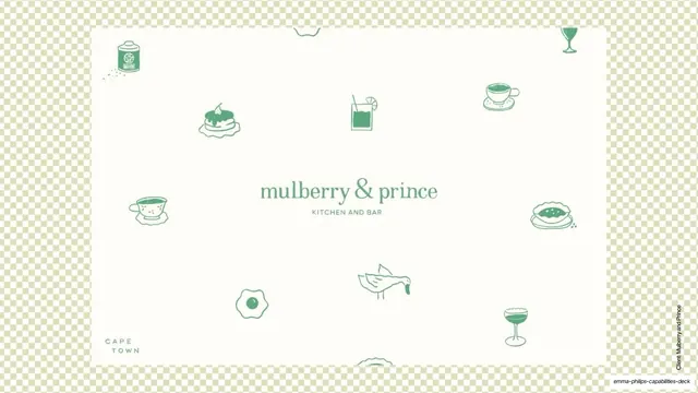 Mulberry and Prince patterned cover