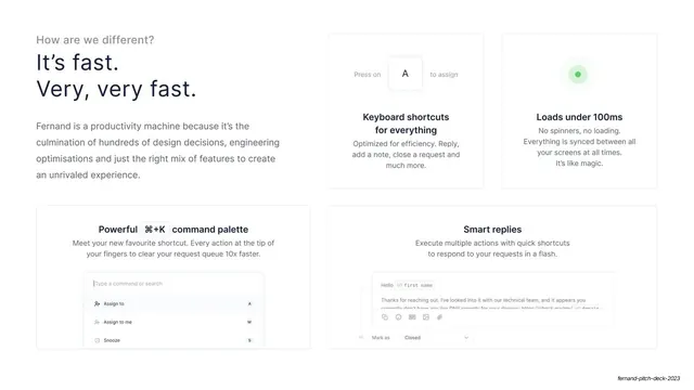Speed features quad grid, minimal, light-mode, light