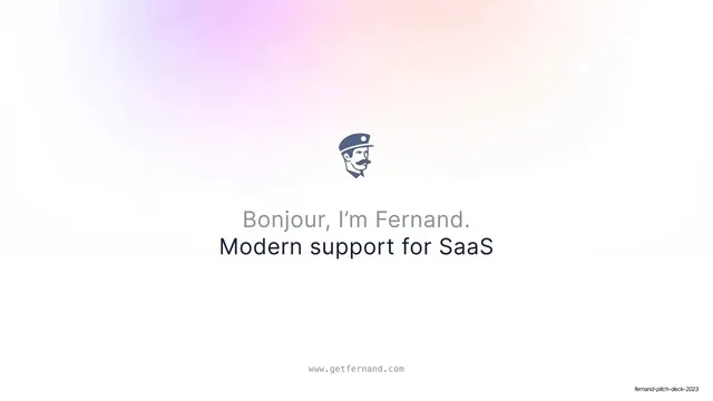 Fernand Pitch Deck 2023, minimal, light-mode, light
