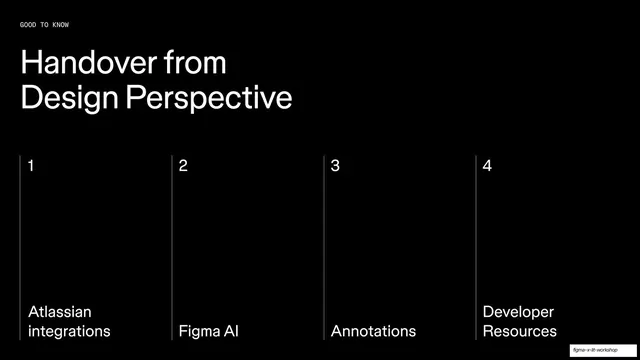 Handover from Design four-column contents
