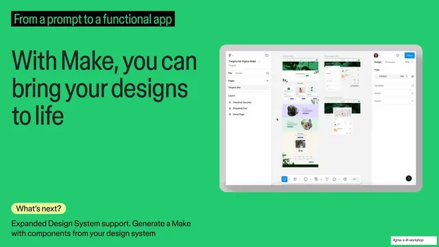 With Make you can bring your designs to life, Whats next variant