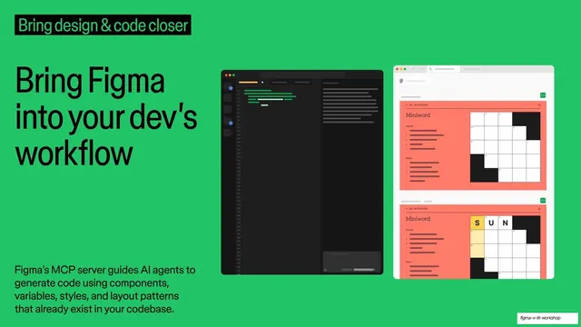 Bring Figma into your dev's workflow, MCP server slide