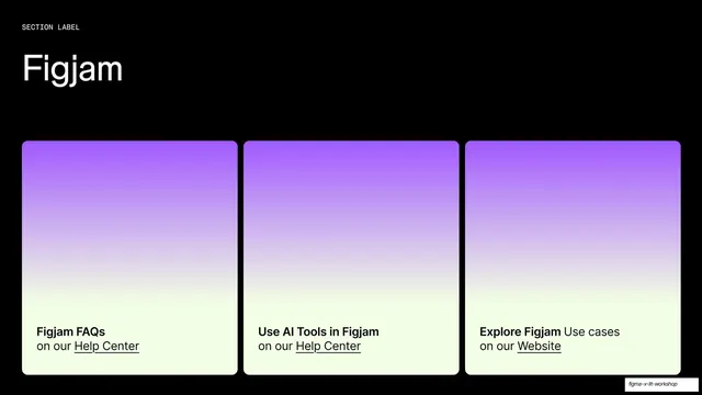 Figjam resources three-card slide