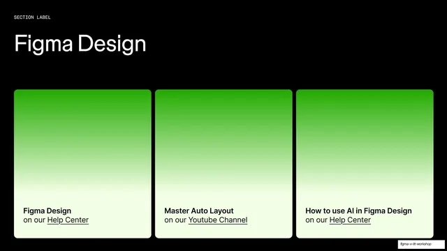 Figma Design resources three-card slide