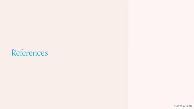 References section divider, editorial, minimal, light
