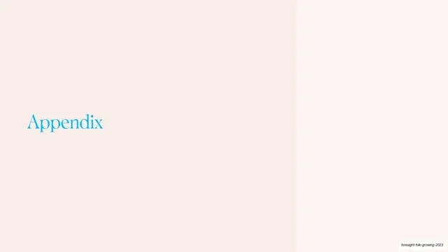 Appendix section divider, editorial, minimal, light
