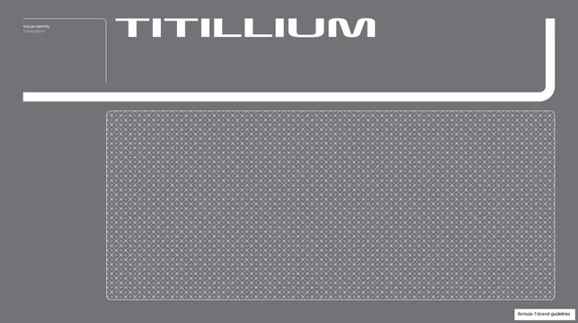 Titillium section divider