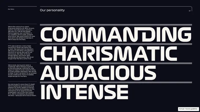 F1 personality word stack