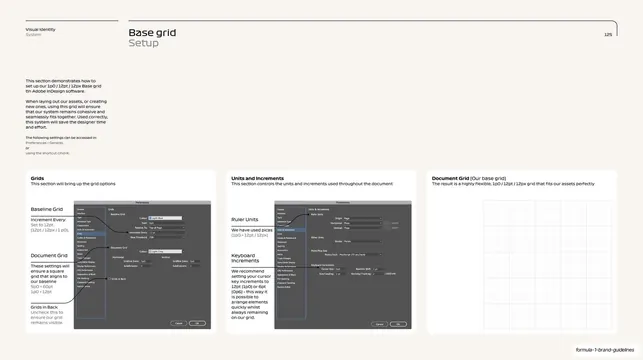 F1 base grid setup in InDesign