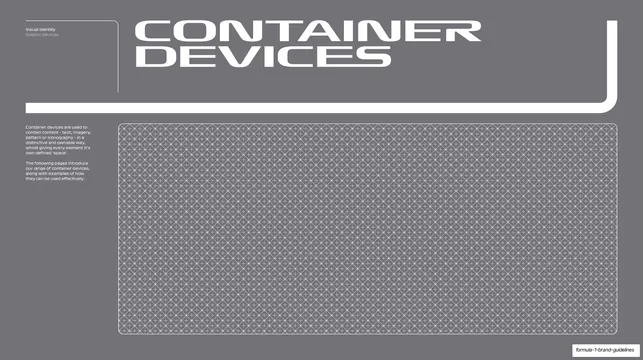 F1 "Container Devices" section opener