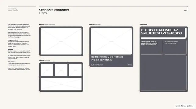 Standard container uses spec