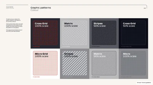 Graphic patterns colour pairings