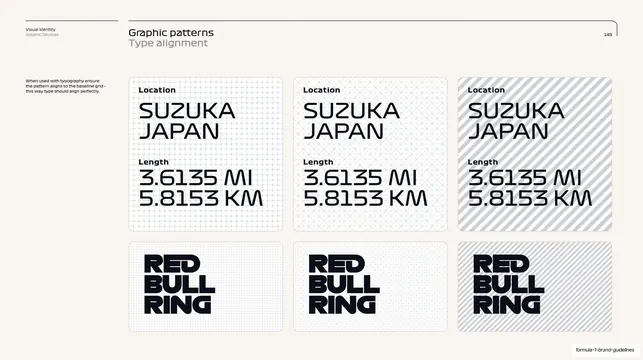 Graphic patterns type alignment