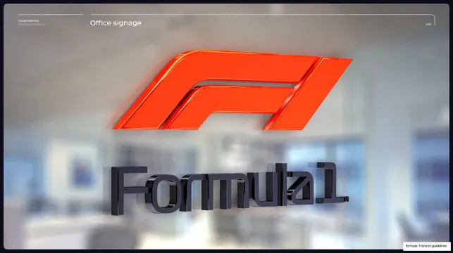 Office signage 3D render