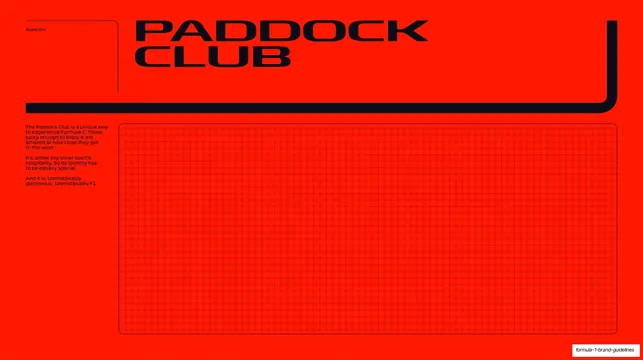 Paddock Club section divider
