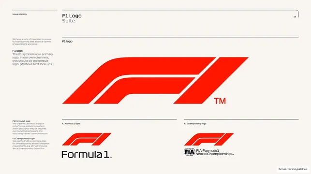 F1 logo suite