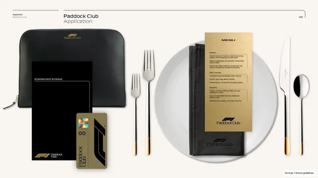 Paddock Club application mockups