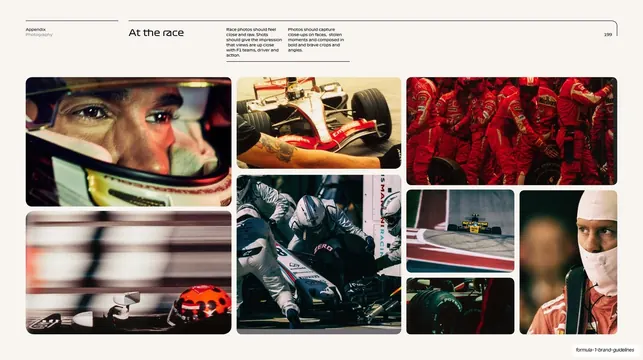 At the race photography grid