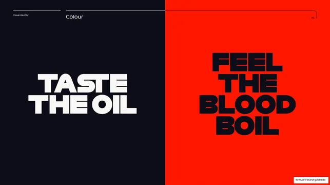 Colour split type spread
