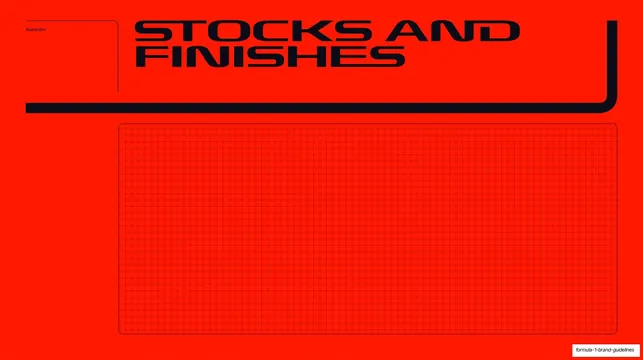 Stocks and finishes section opener