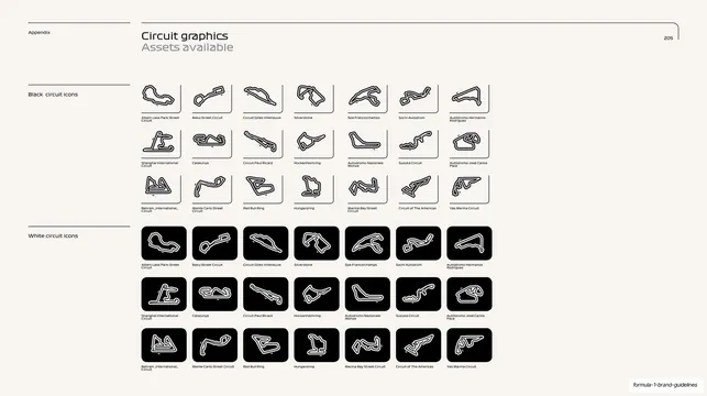 Circuit graphics icon set