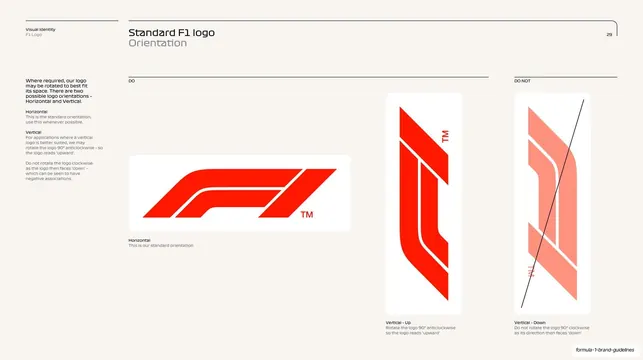 Standard logo orientation do and don't