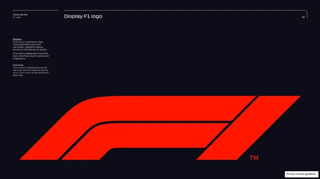 Display F1 logo large-scale on carbon