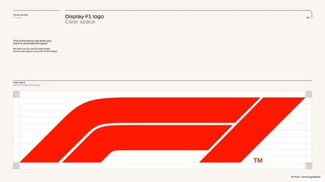 Display logo clear space diagram