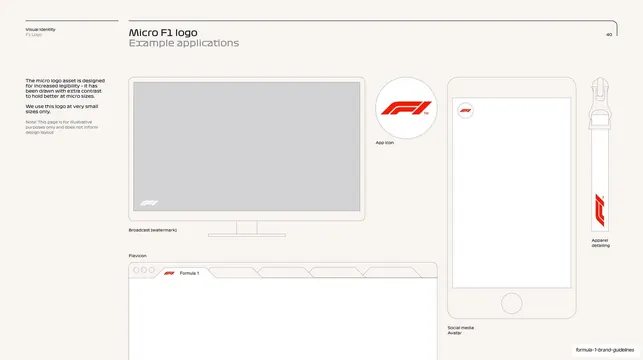 Micro F1 logo example applications