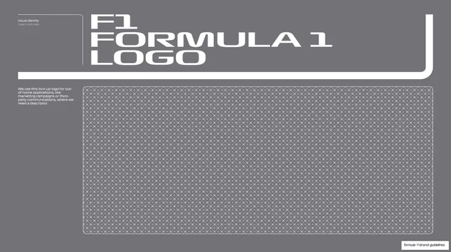 F1 Formula 1 logo sub-section divider
