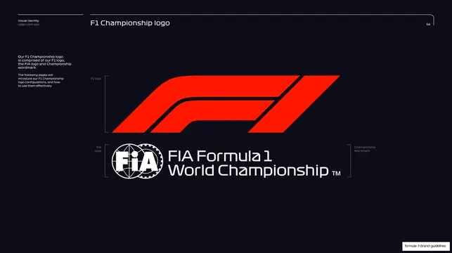 F1 Championship logo construction