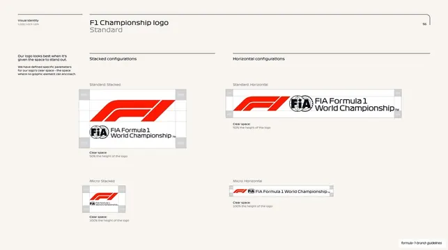 F1 Championship logo clear space