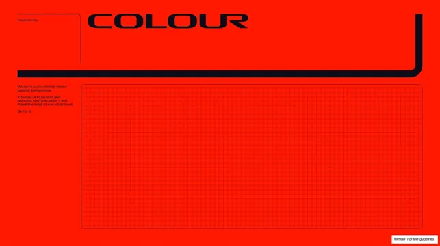 Colour section opener on warm red