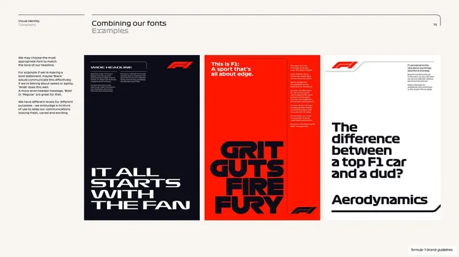 Combining our fonts, examples