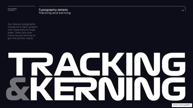 Tracking and kerning specimen