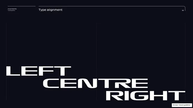 Type alignment, left centre right