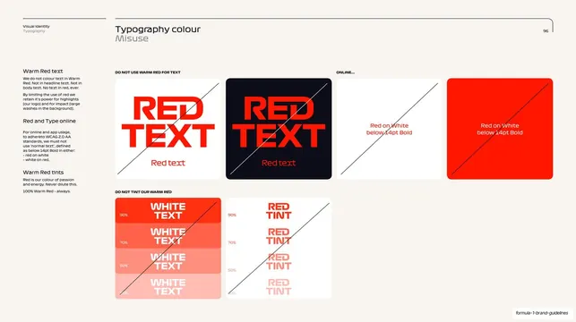 F1 type colour misuse slide