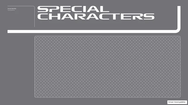 F1 Special Characters section divider