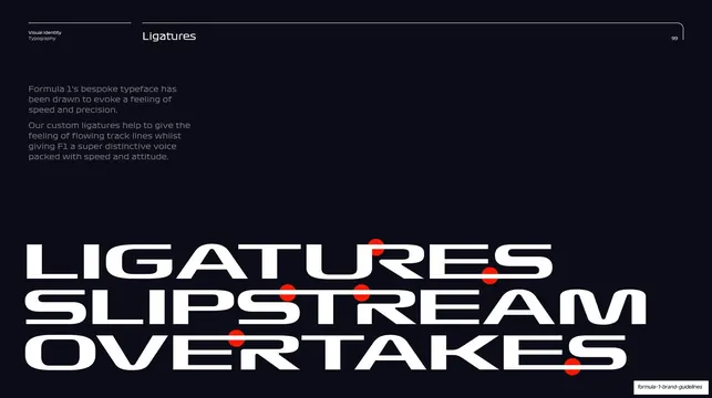 F1 ligatures specimen slide