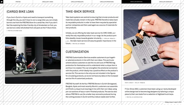 Bike loan, take-back and customization services