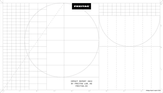 Impact Report back cover with technical grid