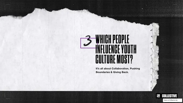 Which people influence youth culture section divider