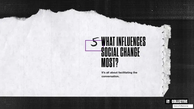 What influences social change section divider